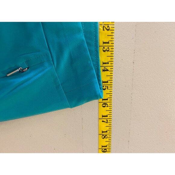 Chicos Womens Turquoise Relaxed Fit Pants Size 6 - Picture 9 of 10